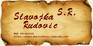 Slavojka Rudović vizit kartica